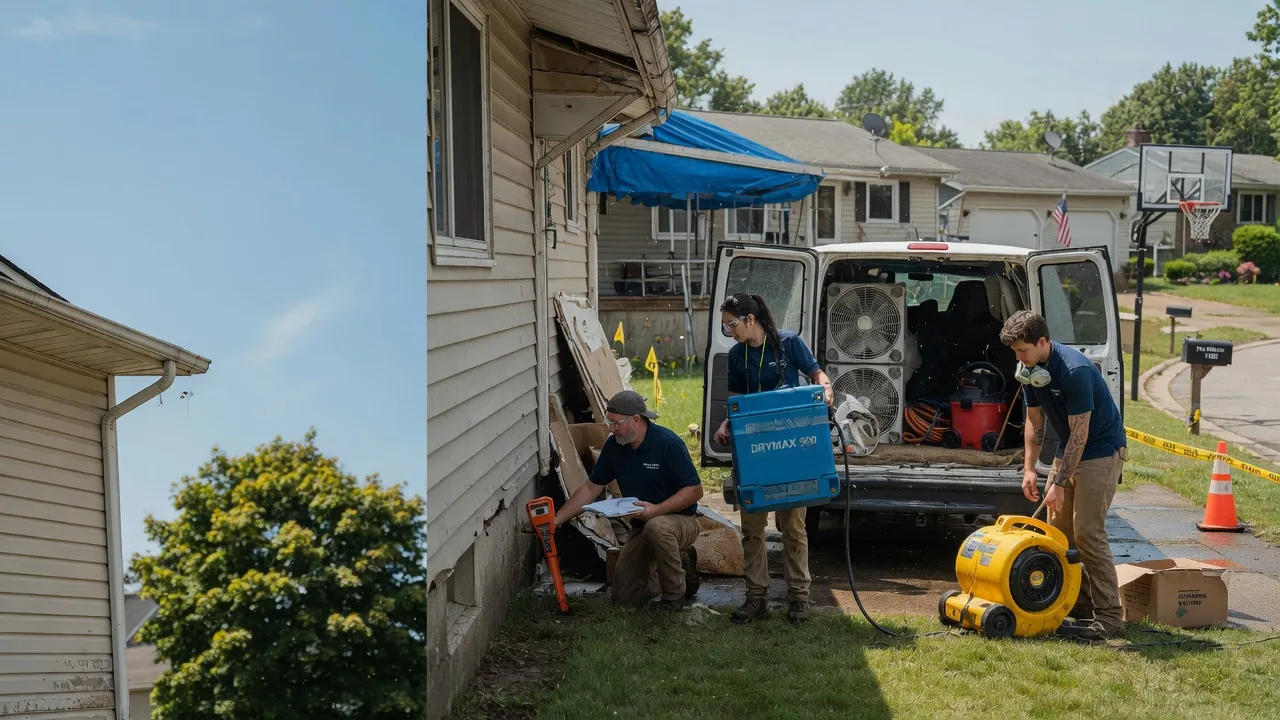Ceiling Leak Cleanup in Wayne, MI near me